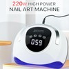LED UV Nail Dryer 220W 57pcs Lamp Chips 4 Timers