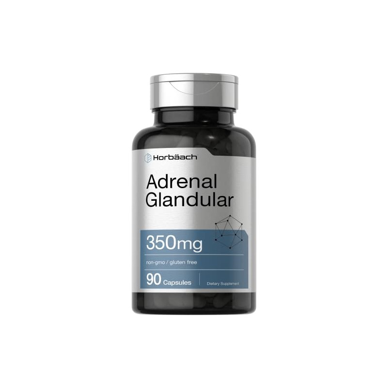 HORBÄACH Suplemento Adrenal Glandular bovino 350 mg - 90 cápsulas