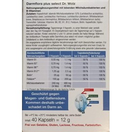 Dr. Wolz intestinal flora plus select 2 x 40 capsules (double pack)