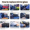 Lqito Right Passenger Side Mirror Glass Compatible with 2019-2024 Chevy