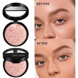 Polvos Fijadores De Maquillaje Con Acabado Luminoso, Resistentes Al Agua Y Al Sudor, Base De Maquillaje En Polvo Compacto Con Control De Grasa Y Sin Transferencia Durante 24 Horas(#05