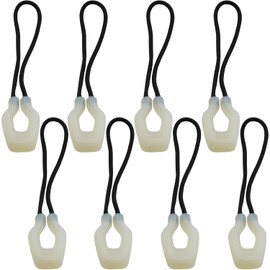 DGZZI 8PCS Glow in The Dark Zipper Puller Extension Repairer Injection Moulded Head Outdoor Backpack Zipper Tail Cord for Luggage Suitcase Golf Bag Jacket