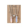 Bff Necklace for 2 Girls Healing Crystal Necklace for Women