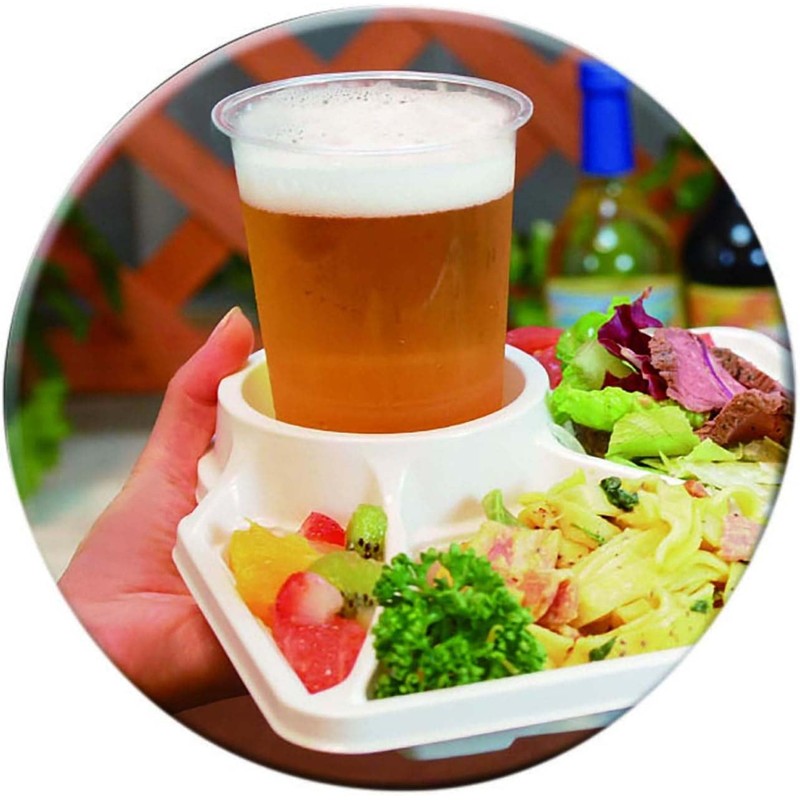 Cup Holder Plate, 9.1 inches (23 cm), 12 Pieces TS-85