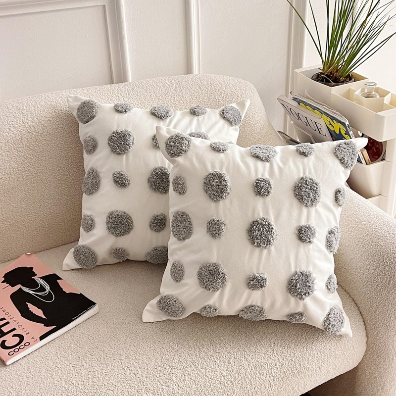 Emilie-Textil Boho Decorative Cushion Cover Made of 100% Cotton, Decorative