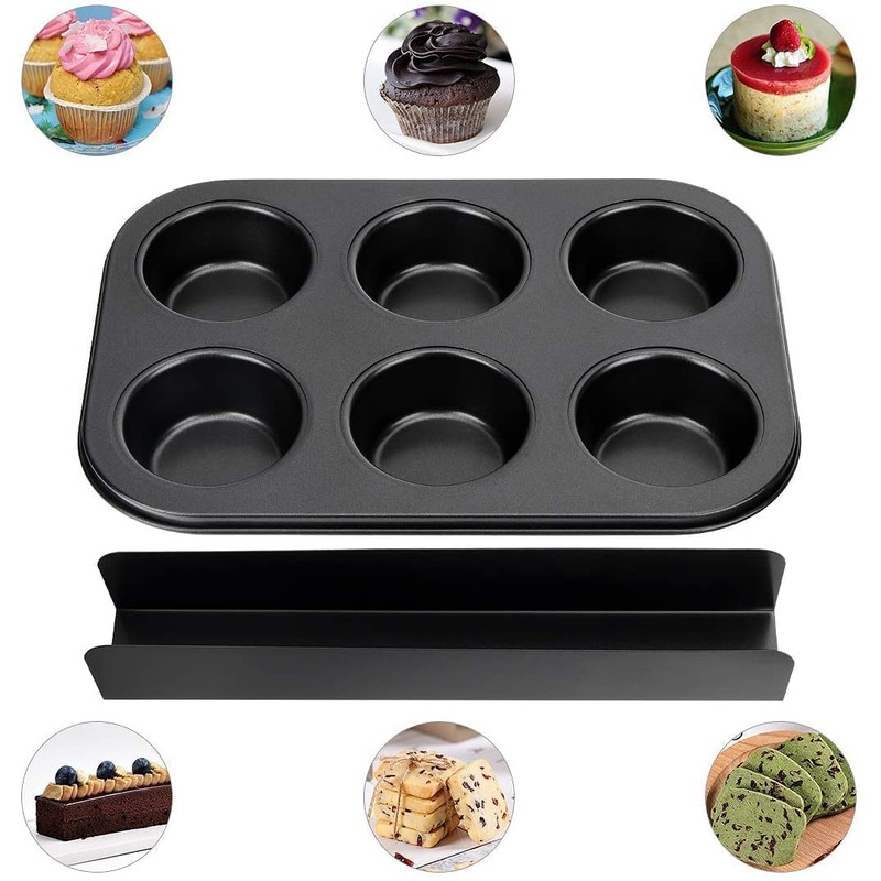 N.E.W 2 Pack Deep Sturdy Muffin Fairy Cake 6 Cup