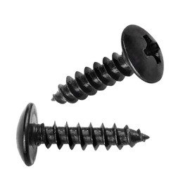 Xiedeai Tools Crosshead Wood Screws - Round Head Mushroom Head Fasteners Carbon Steel Self-Drilling Screws M4 M5