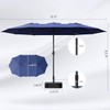15ft Large Patio Umbrellas with Base Included, Double Sided Outdoor