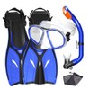 Promate Junior Mask Fins Snorkel Set for Kids, Blue, SM
