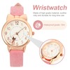 ibasenice Cat Children Watch Cartoon Waterproof Metal Faux Leather Kids