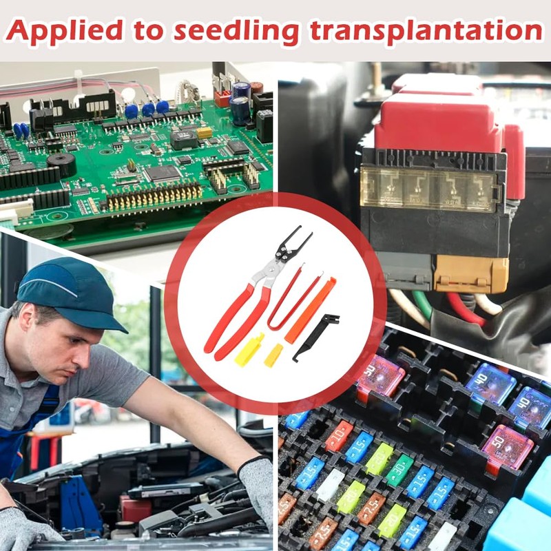 Xiaokeis 6-Pack Relay Puller Pliers, Fuse Puller Pliers, Auto Relay