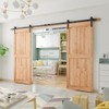 SMARTSTANDARD 11ft Heavy Duty Sturdy Double Sliding Barn Door Hardware