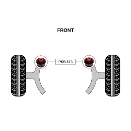 PSBushings 2x Honda CR-V (02-06) Front Lower Arm - Front Polyurethane Bushing Kit