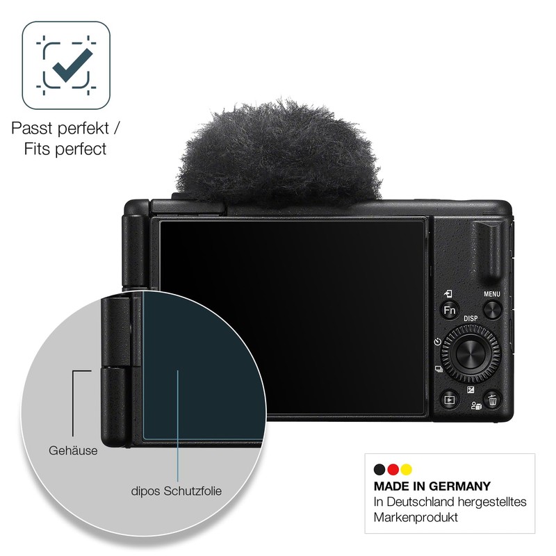 dipos I 2x Screen Protector 9H Matte Compatible with Sony