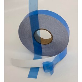Paper Street Plastics Colored Transparent Tape with Sticky Adhesive (Light Blue, 1/2 inch x 50 feet)