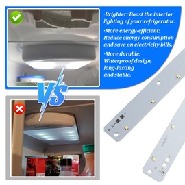Aulpq W11043011 Refrigerator LED Light, for Whirlpool Kenmore Maytag Amana IKEA Refrigerator LED Light Replace AP6047972 PS12070396 W10866538 W11527432 W11042554 W11387579 W11333374