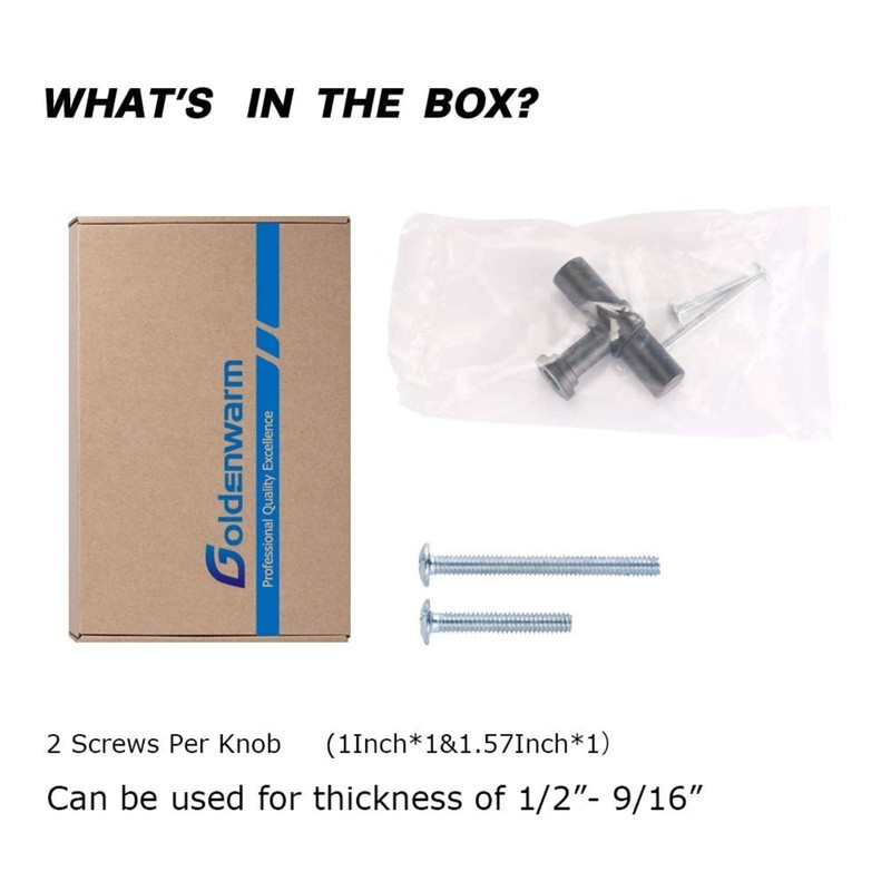 10 Pack Black Cabinet Pulls goldenwarm Cabinet Hardware - LST18BK