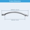 Hibbent All Metal 10'' Shower Head Extension Arm Solid Brass