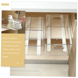 SEWOART 4 Pcs Bottom Mount Slides Cabinet Rails Replacement Track Guides for Slide Out Drawers