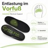 Green-Feet Orthopaedic Insoles Further Designed For Lower Arch Foot Splayfoot