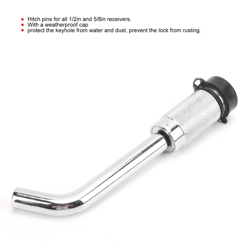 5/8in Bent Pin Lock Carbon Steel Trailer RV Accessory for