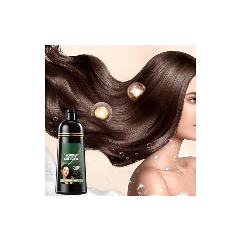 Champú para Teñir el Cabello,Champú para Cubrir Las Canas 500ml
