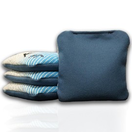 Killshots Cornhole | Katana Series | Signature Edition | ACL Pro Certified Cornhole Bags | Premium Quality | Dual-Speed | Durable & Weather Resistant | Set of 4 Bags (Light Blue Stars)