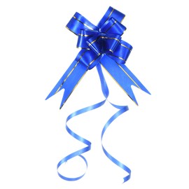 M METERXITY 40 Pack Pull Bows - Gold Thread Style Present Wrap String Bow, (2.8" Dark Blue)