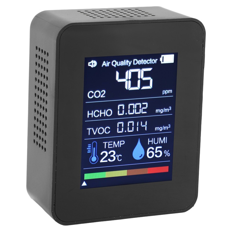 5 in 1 Air Quality Detector Portable Indoor Tester CO2