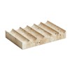 PHINILUX Luxury Travertine Soap Dish Marble Jewelry Ring Tray -