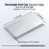 Rectangle Metal End Cap 2"x5" 4 Pack Press Fit NELSONS