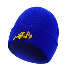 KAKU NANU Kids Beanie Hat Toddler Beanie Hat Boys Hat Blue Winter Autumn 2 3 4 5 6 7 8 Years