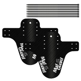 Gobesty Mudguards, Mountain Bike, MTB Mudguard, Bicycle Mudguard, Front Splash Guard, Mountain Bike Mudguard, Splatter Fender with 8 Cable Ties, 2 Pieces