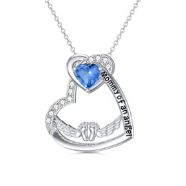 Shusukue Guitar Plectrum Necklace Pendant Chain Sterling Silver 925 Necklaces for Women Girls Women Men Abalone Jewellery, Sterling Silver