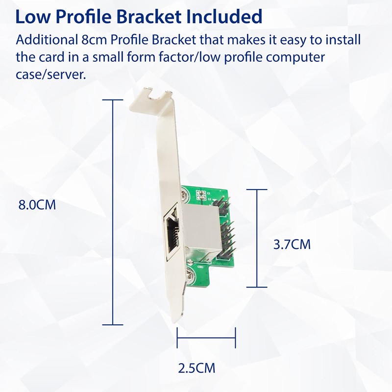 IO CREST 2.5 Gigabit Ethernet Mini PCI-E Network Controller Card