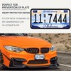 VEKENSEE Marco de Matrícula, 2 Pack Porta Placas de Silicona,