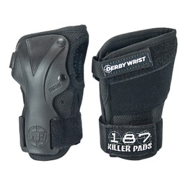 187 Killer Pads Derby Wrist Guard, Black, Large