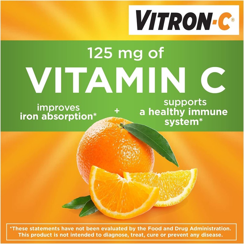 Vitron-C High Potency Iron Dietary Supplement Plus Vitamin C, Pack