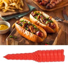 Hotdogger, Hot Dog Spiralizer Grilling Tool, Hotdog Bun Driller Tool Baking Supplies, Creative Bread Put Hot Dog Drilling Holes in The Hole Device for Kitchen, Grilling,