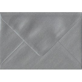 Metallic Silver G4-152 mm x 216 mm (8.5 inch x 6 inch) 100gsm Gummed Envelope (Pack of 50)