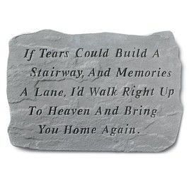 Design Toscano If Tears Could Build A Stairway: Cast Stone Memorial Garden Marker