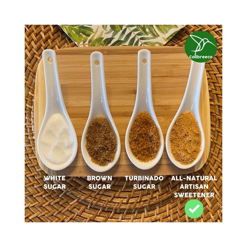 Colibreeco, Organic Unrefined Cane Sugar, 1 Pound (Pack of 2):