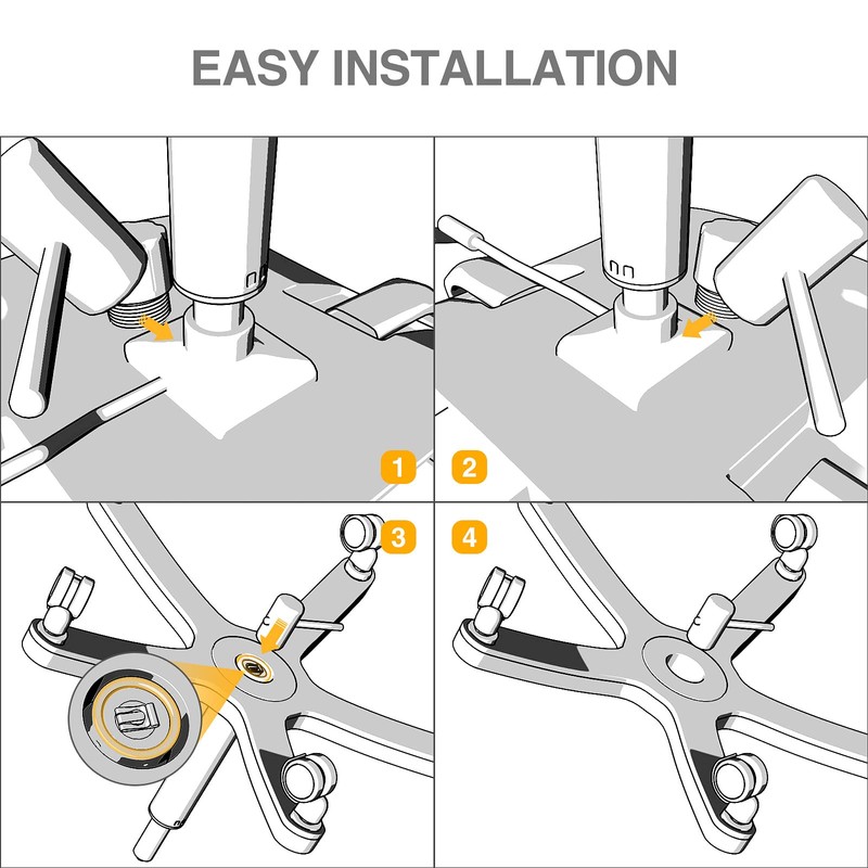 HOSALI Office Chair Cylinder Replacement, Heavy-Duty Office Chair Replacement Parts