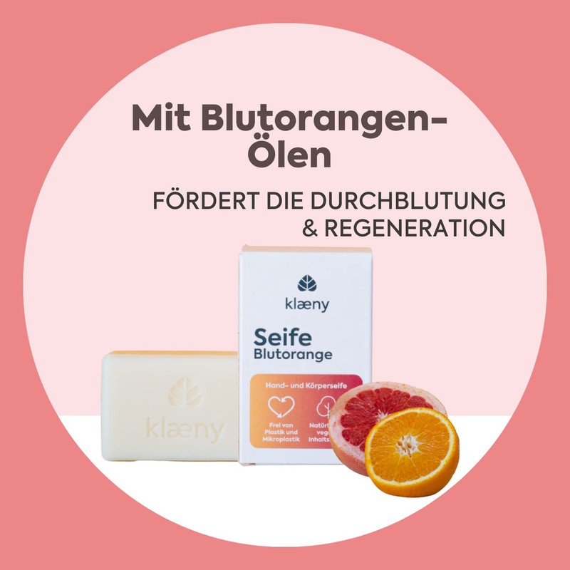 klæny® Solid Hand & Body Soap Blood Orange 100 g