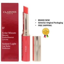 Clarins Instant Light Lip Balm Perfector-NEW IN BOX 07 HOT PINK
