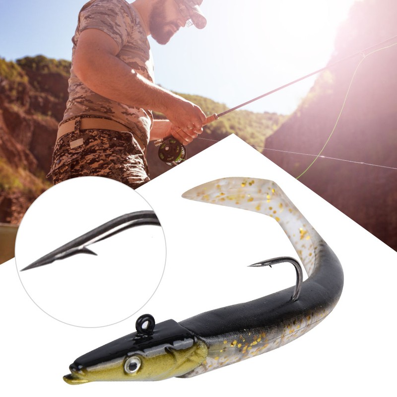 Fish Lure Tuna Shape Bait Fishing Tackle Hook with Jig