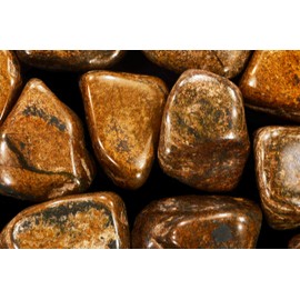 Kidz Rocks Bronzite 1 3/4" 2-3 Oz Tumbled Polished Rock Mineral Specimen Geology Sample Wire Wrap Collectible Stone