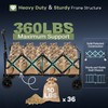 Hikemoon 34'' Extra Long Collapsible Wagons Carts Foldable, 360LBS Heavy