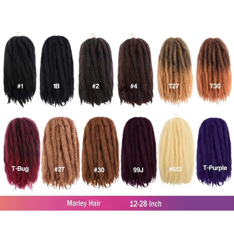Toyotress Marley Twist Braiding Hair - 18 Inch Ombre Brown
