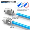 TAILONZ PNEUMATIC White Straight Male Thread 12mm OD x 1/2